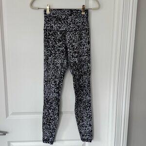 Lululemon Athletica Black and White Patterned Leggings